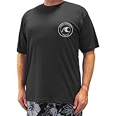 H2O Sport Tech Big & Tall Men's Short Sleeve Swim Shirt - Loose Fit
