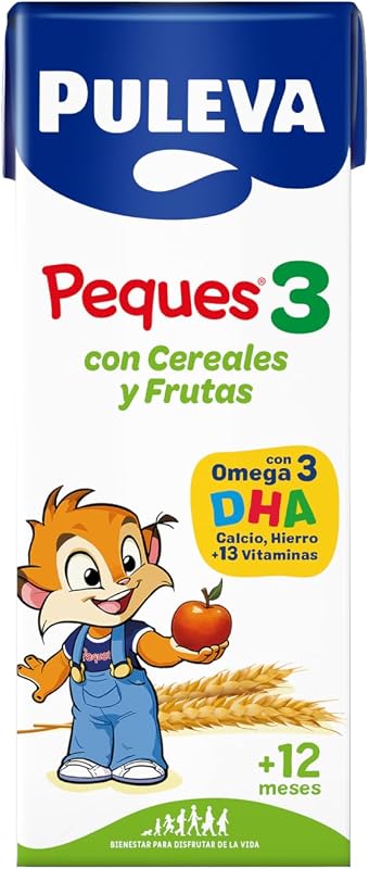 Crianças de 3 anos com Crescimento de Leite de Fruta e Cereais +12M, 10x3x200ml