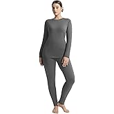 Thermal Underwear for Women Long Johns with Fleece Lined Grey