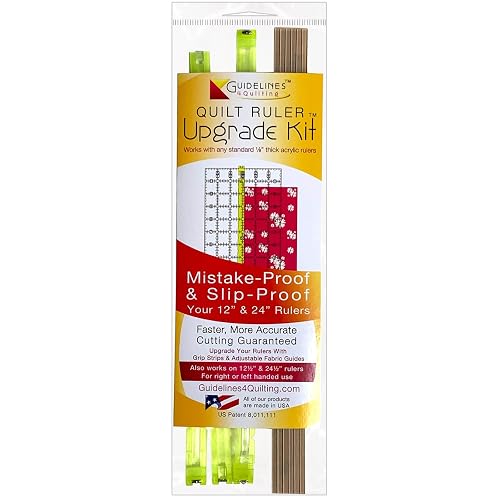 Guidelines4Quilting Quilt Ruler Upgrade Kit for 12 Inch and 24 Inch ...