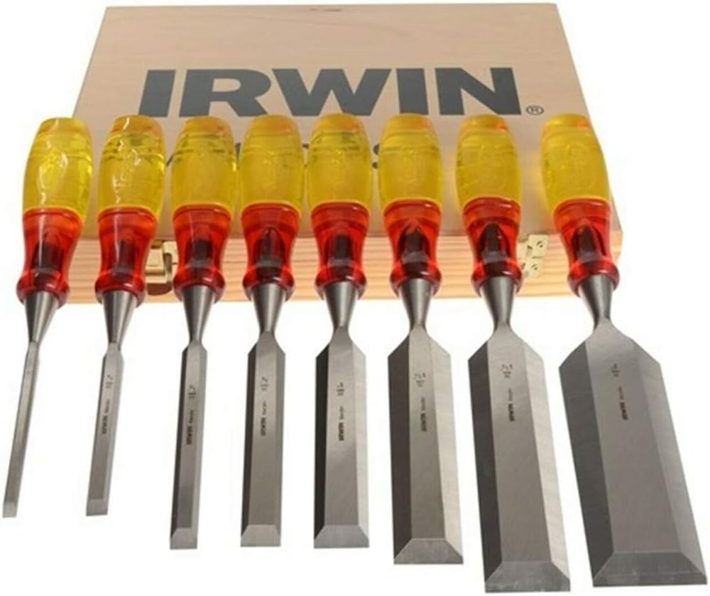 IRWIN XMS Irwin Marples Limited Edition Splitproof Chisel Set 8 Piece Wood