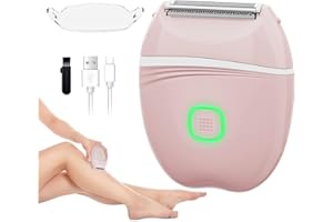 XYOUWEI Women Electric Shaver, Rechargeable Wet and Dry Use Electric Razor for Women, Body Hair Trimmer for Bikini Underarm Leg Arm Body Face Private Area