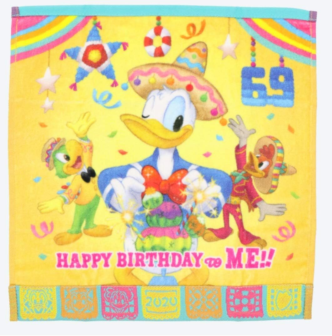 Amazon Co Jp ディズニー ハッピーバースデー ドナルド ドナルドダック ウォッシュタオル 誕生日 6月9日はドナルドダックのお誕生日 東京ディズニーリゾート限定 Tdr ハンドタオル おもちゃ