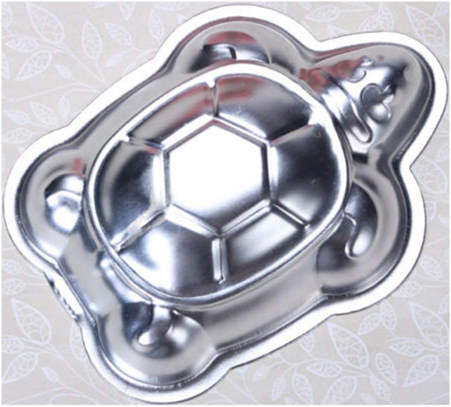 2 PCS Mini Small Aluminum Cake Mould Turtle Shape Cake Pan Decorating Mould Pudding Chocolate Jelly Tins Baking Tool