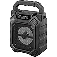 iLive ISB199B Wireless Tailgate Party Speaker, with LED Light Effects and Built-in Rechargeable Battery, Black