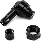 QWORK 90 Degree Angled Tire Valve Stem Aluminum Alloy 2 Pieces view 5