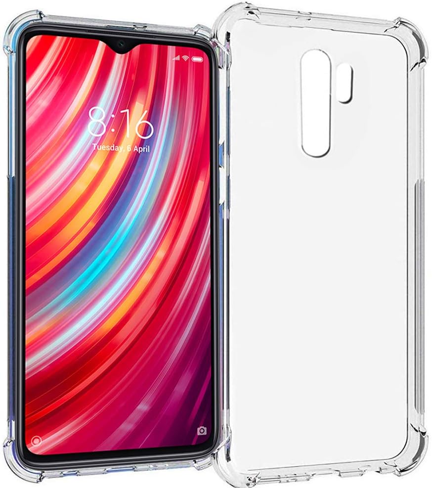 Tech Sense Lab Xiaomi Redmi Note 8 Pro Clear TPU Protective Back Case Cover for All Around Protection (Clear) - Launch Offer!