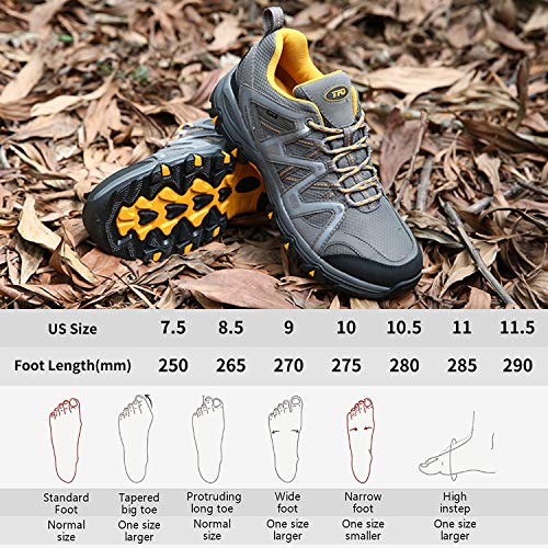TFO Hiking Shoes Men Waterproof Air Circulation Insole Ankle Support NonSlip Lightweight for