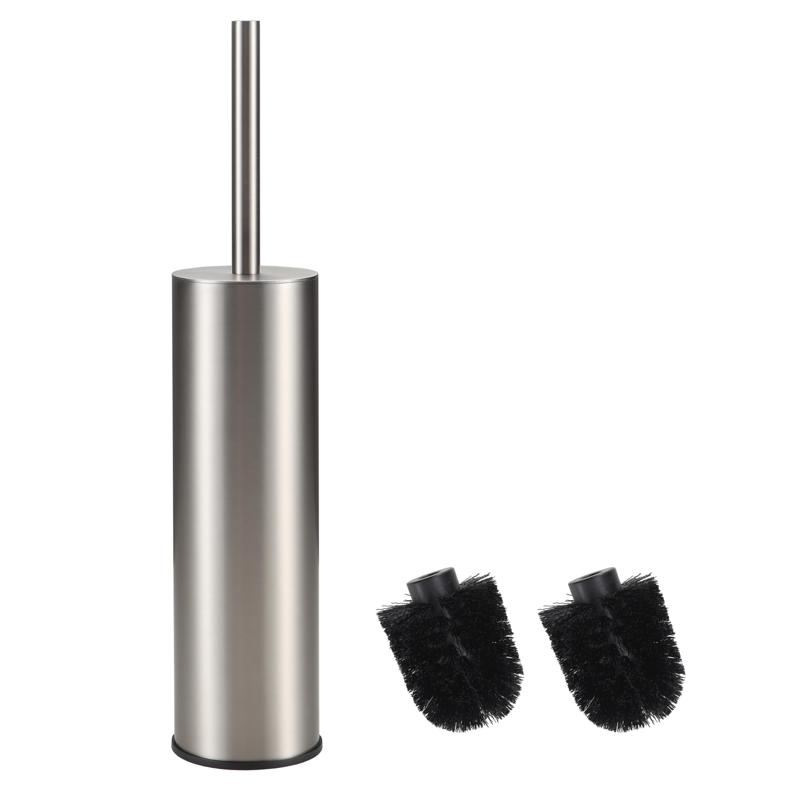 BGL 304 Stainless Steel Long Bucket Stand Round Toilet Brush Holder (Brush Nickel)