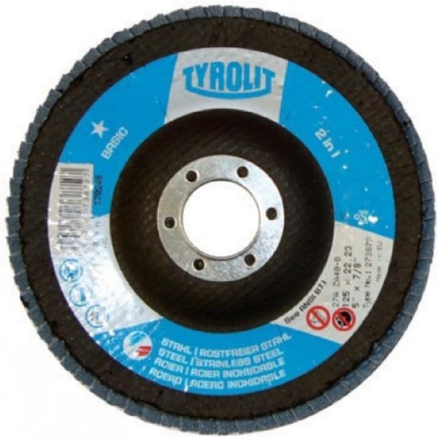 Dischi Lamellari Professionali Set Da 10 Pezzi 125 Mm Grana 80 Per Inox