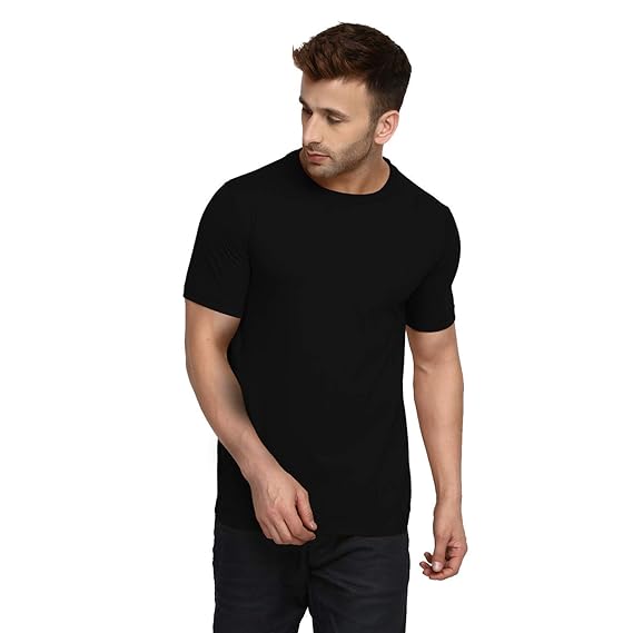 black plain shirt mens