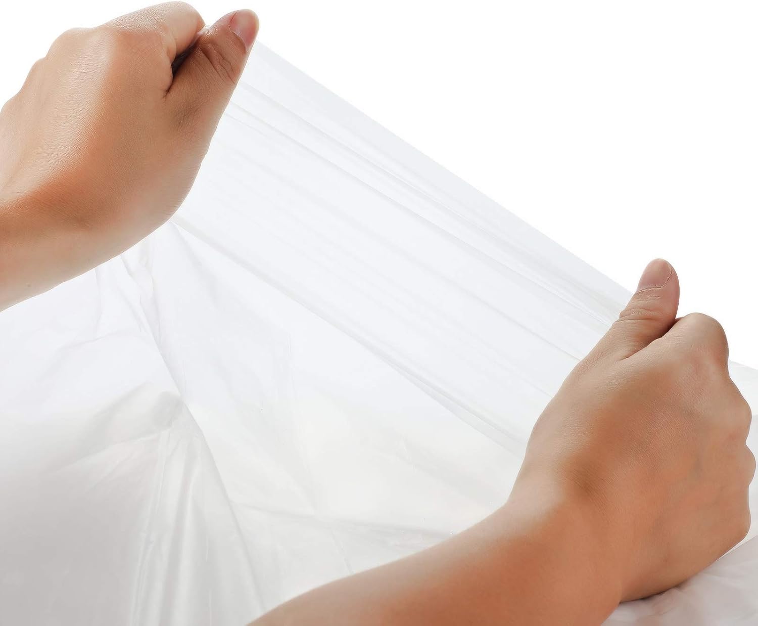 Plastic Drop Cloth 1 Mil Thickness Painters Clear Polyethylene Drop Cloths, Plastic Tarp Waterproof Plastic Cover Clear Tarp Plastic Sheeting for Painting, Furniture Cover(6 Pack) - - 