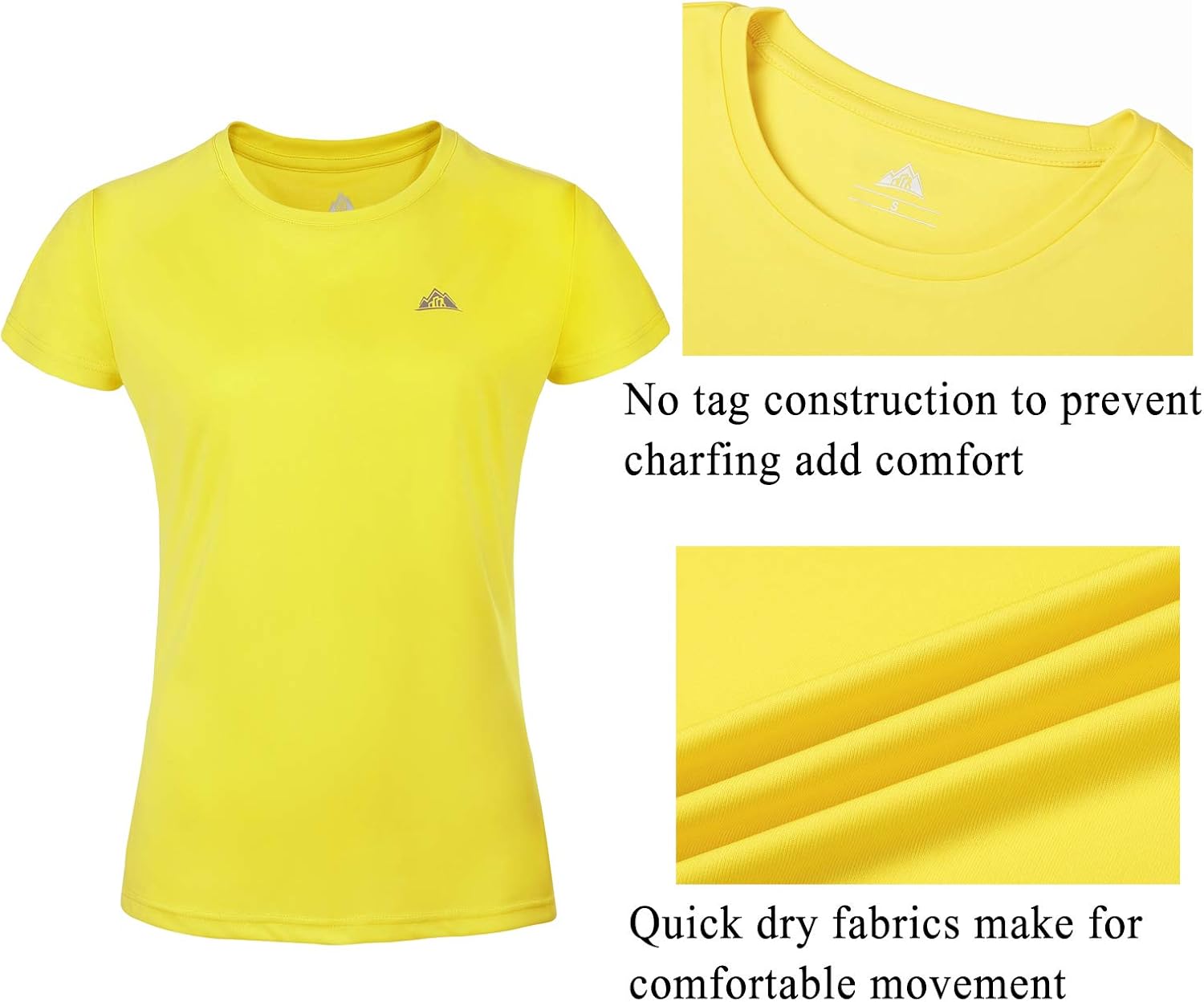 Women's Short Sleeve Shirt UPF 50+ Sun Protection SPF Lightweight Quick Dry T-Shirts Workout Hiking Running at  Women’s Clothing store