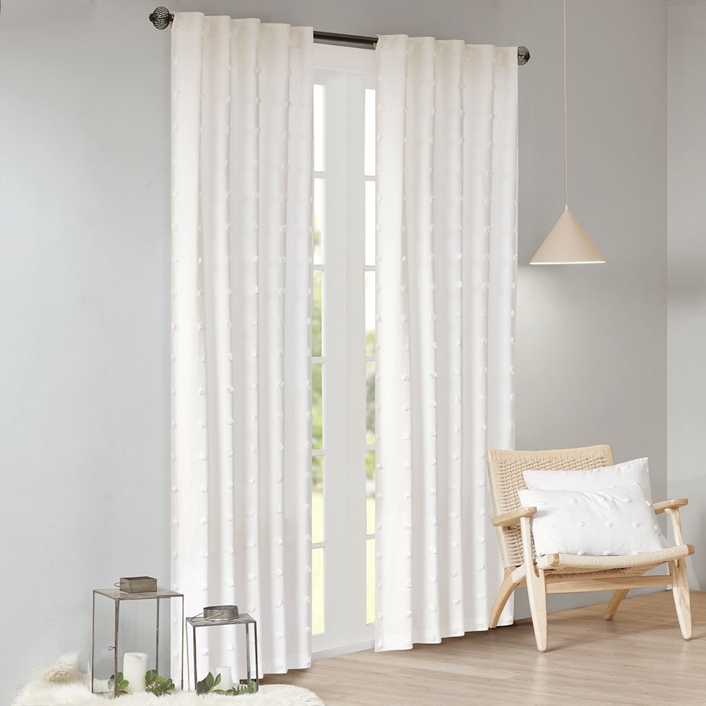 Urban Habitat Brooklyn Pom Blackout Curtain 100 Cotton