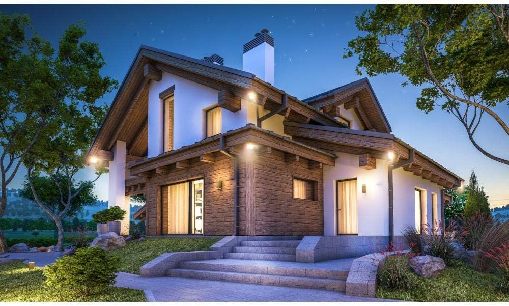 FTS Bronze Smart Bluetooth Outdoor Integrated LED Flood Light with Tunable Color Temperature (2700K-5000K), Dimmable - - 