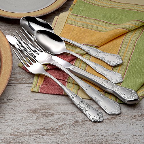 Liberty Tabletop Martha Washington 65piece 18/10 Flatware Set service