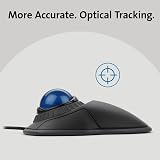 Kensington Orbit Mouse Wired Ergonomic Trackball for PC Mac Ambidextrous Blue view 3