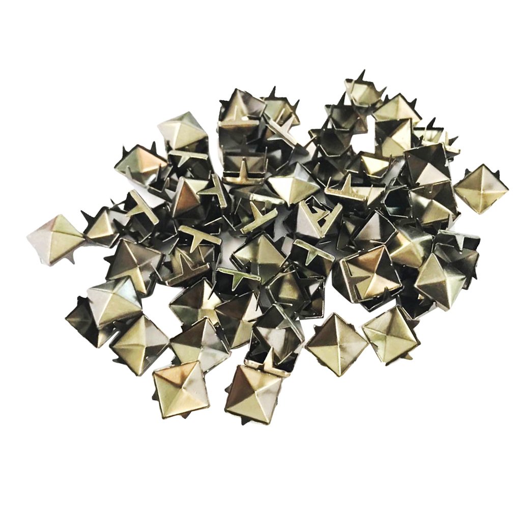 Homyl 100pcs Remaches Roblones de Garra Cuadrada para Bolsos Jeans