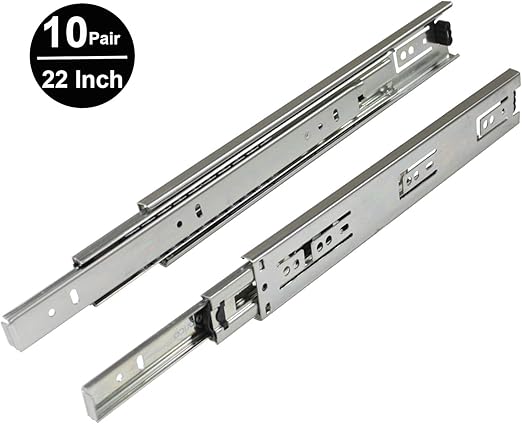 Gobrico Drawer Slides Heavy Duty Full Extension 22in Ball Bearing