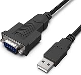 Benfei USB to RS232 Adapter Prolific PL-2303 6ft Cable DB9 Female view 1