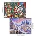 Full Drill 5D Diamond DIY Painting Craft Kit Home Wall Hanging Decor - Christmas (16X12inch/40X30CM) and Santa(16X12inch/40X30CM)