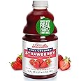 Dr. Smoothie 100% Crushed Strawberry – No Added Sugar, Made with Real Fruits/Fruit Juice – Vegan, No Artificial Colors or Flavors – Juicy Strawberries for a Sweet & Vibrant Treat – 46 oz Bottle