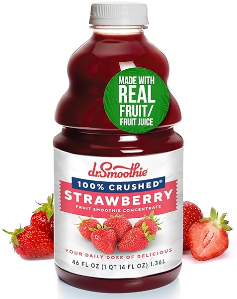 DR. SMOOTHIE 100% CRUSHED STRAWBERRY SMOOTHIE CONCENTRATE| NON-GMO,...