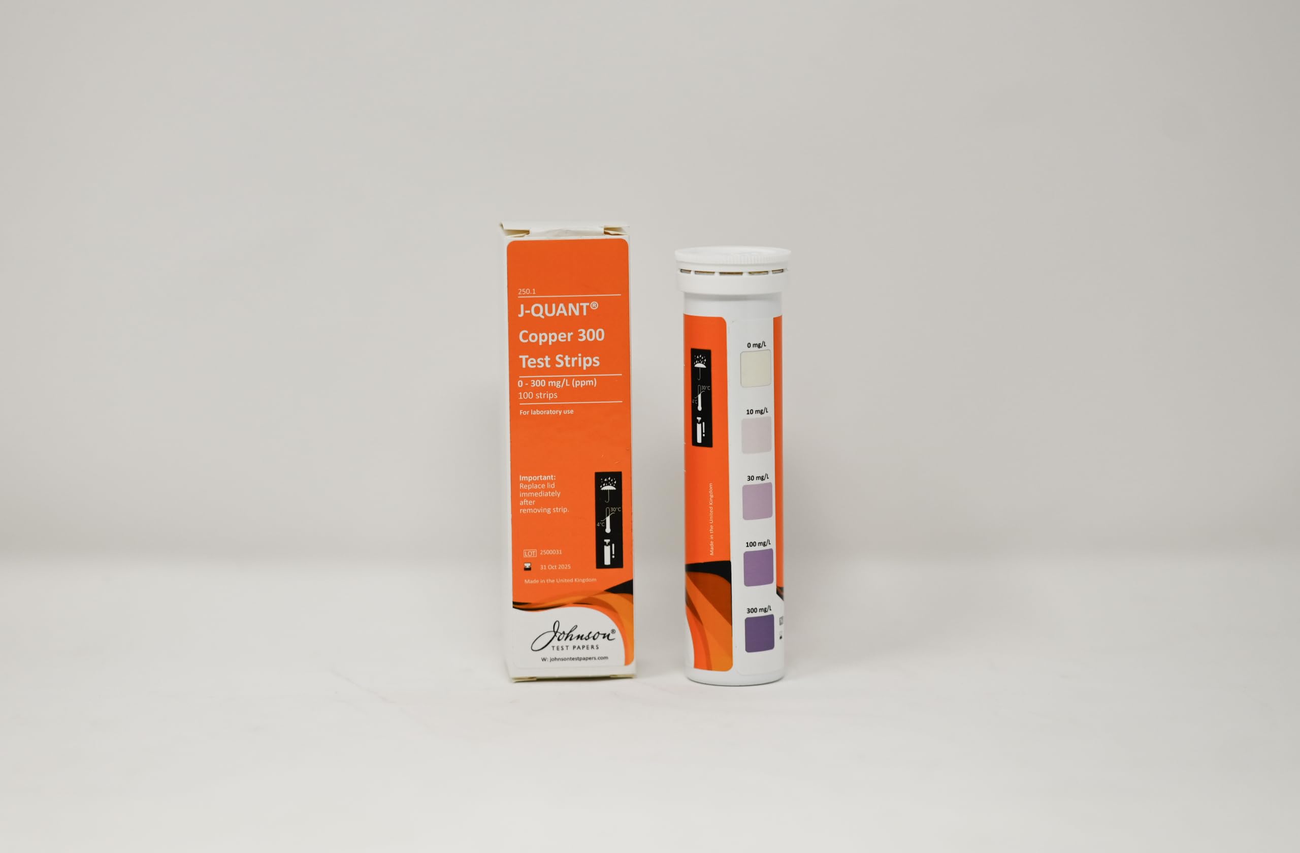 Testallwater - Copper Test Strips | Detect Copper(I) & Copper(II) Ions | For Electroplating & Water Supplies | Surface & Ash Testing | Monitor Copper Pesticides | Trace Investigations