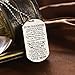 ZXOTTY to My Daughter I Want You to Believe Love Mom Dog Tag Military Air Force Navy Coast Guard Necklace Ball Chain Gift for Best Daughter Birthday Graduation Stainless Steel