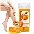 anmas rucci Hair Removal Wax, Depilatory Wax Cartridge, Honey Heater Waxing, 100 ml, for Professional or Home Uses, Legs, Arms, Underarm, Bikini Line