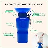 Springer Portable Dog Water Bottle 625ml Leak-Proof BPA-Free Indigo view 3