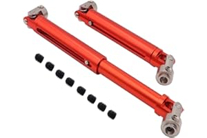 ADORLY 2pc Full Aluminum Redcat Gen7 Driveshafts Redcat Gen7 Pro Metal Driveshafts Redcat Everest 10 Gen7 Sport Drive Shafts Upgrades Parts Red