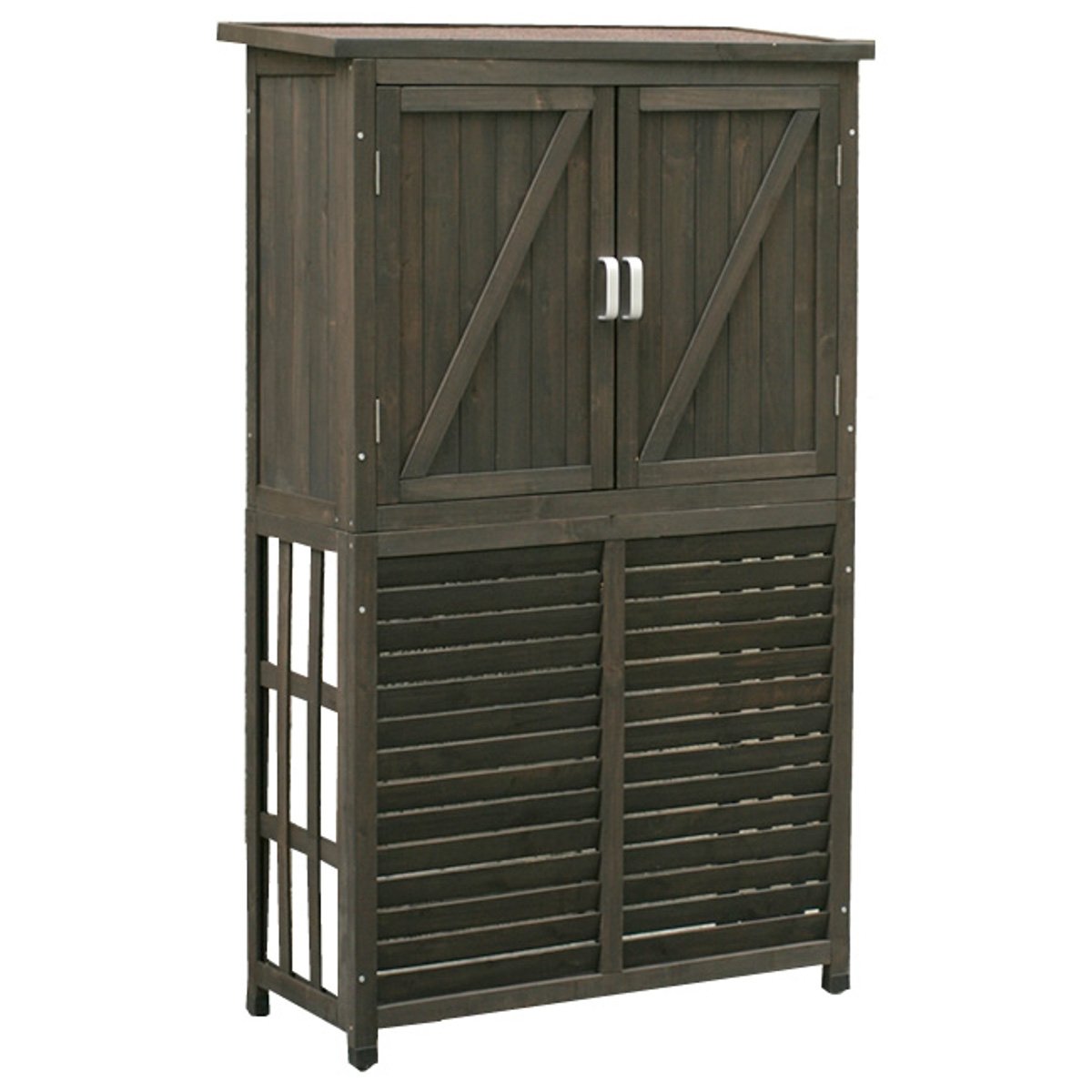 Aheart 390 エアコン Si 収納庫付き室外機カバー ダークブラウン 逆ルーバー B07dclj9zf ダークブラウン 室外機カバー ダークブラウン 木製 収納 Diy工具ガーデン 保存版 Rumble Media