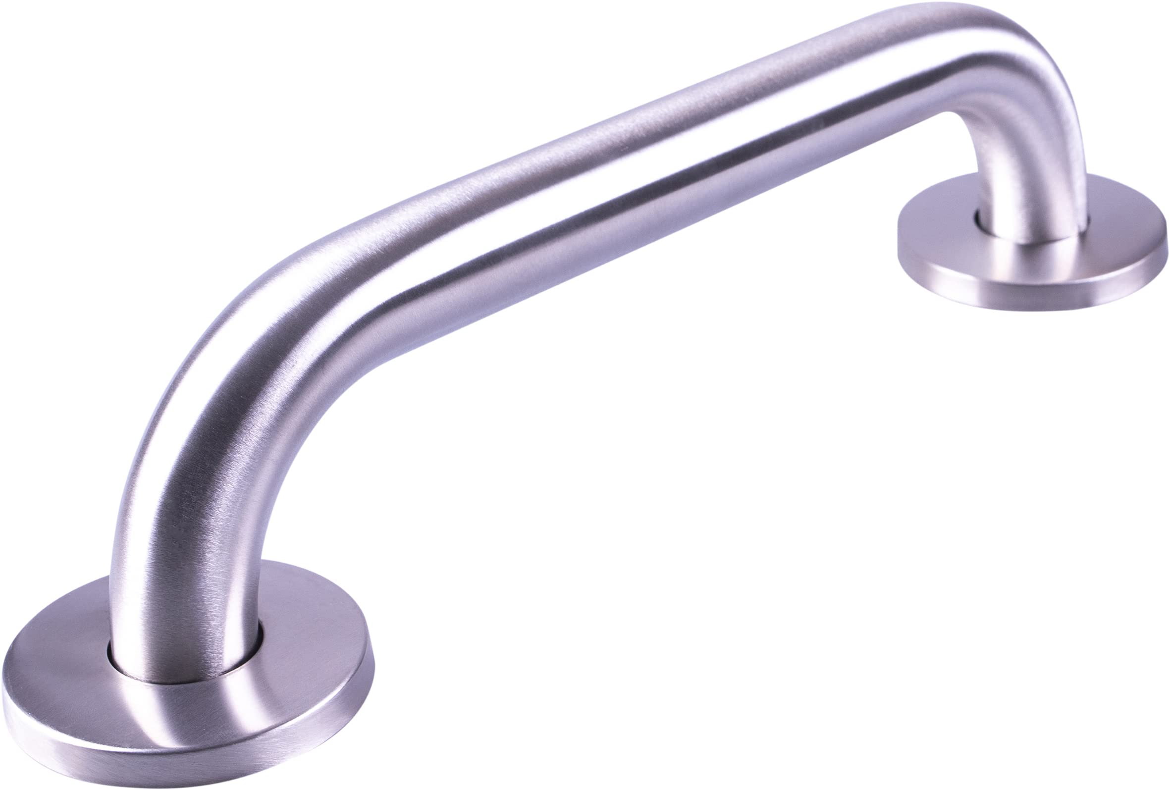 Aidapt Stainless Steel Grab Bar. Brushed Finish,Rust Resistant Bathroom Grab Shower Safety Handle Handrails,Shower Aid for Disabled Elderly Children Mobility Living Aids,Concealed Cover Caps (300mm)