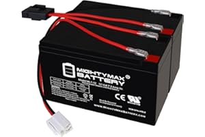 Mighty Max Battery Extended Range Drop in Replacement for 12v Razor Scooter Ride on Toy 7ah Battery kit and Harness