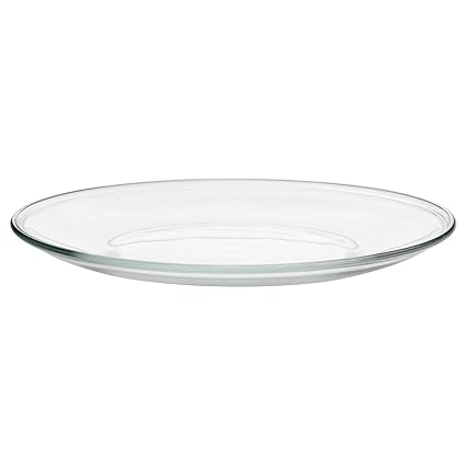 9 Inch Glass Plates Ikea Oppen Set Of 4 Amazon Co Uk Kitchen