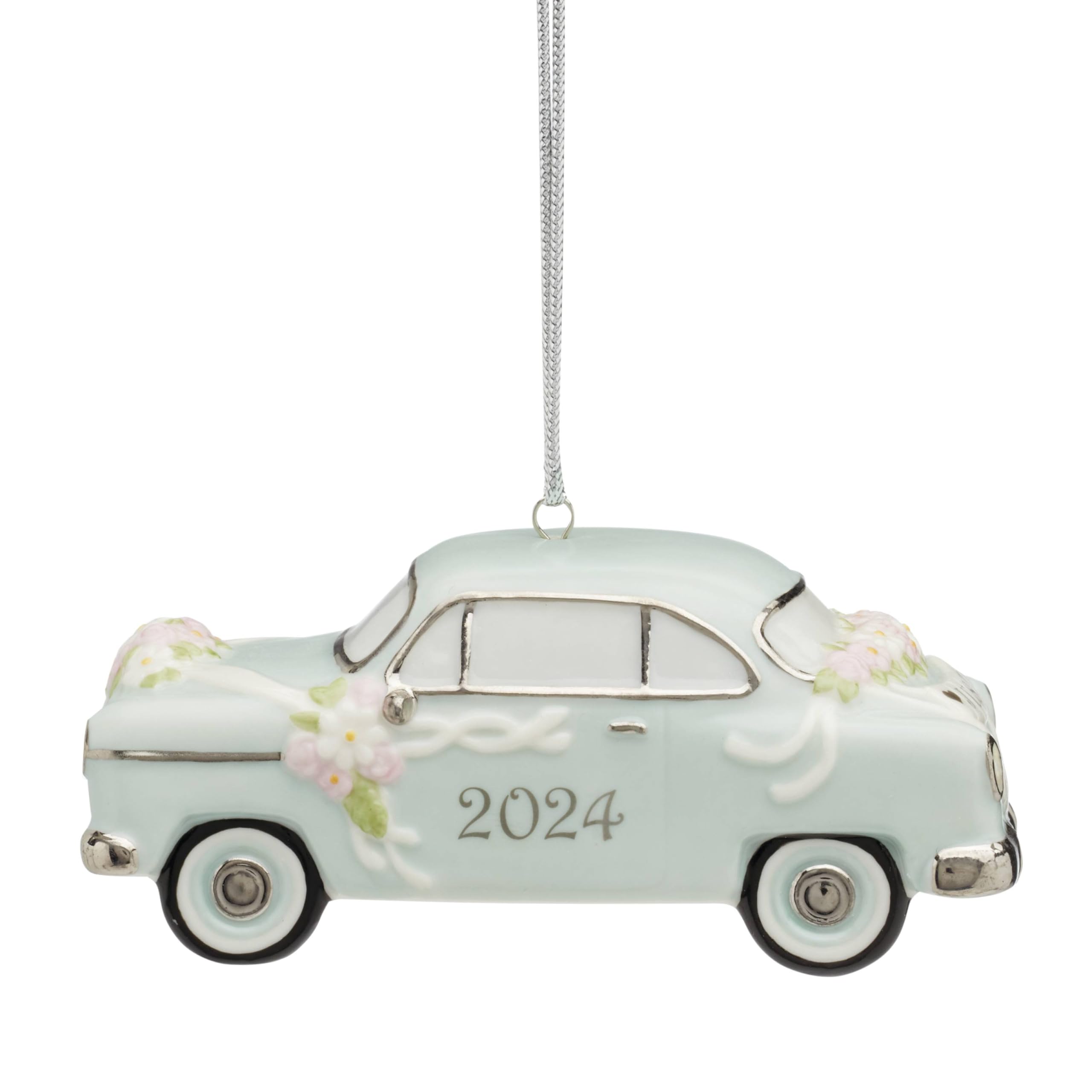 Lenox 895764 2024 Just Married Vintage Car Ornament, Christmas Image