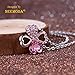 NEEMODA Necklace for Women Crystal Pendant Four-Leaf Clover Flower Jewelry Gifts for Her