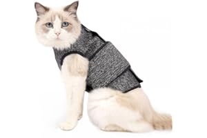 DONGKER Cat Anxiety Jacket,Adjustable Pet Cat Anxiety Relief Coat for Pet Cats Anxiety Calming