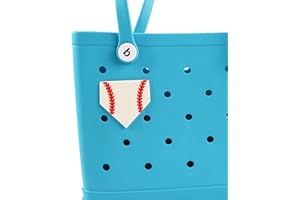 LIGHUFEIC Baseball Diamond Sport Charms for Bogg Bag and Simply Southern Tote, Insert Sports Decorative for Handbag Beach Tote Bag,Perfect for Personalization and Style