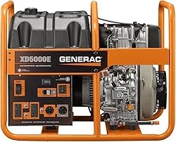 Generac 6864 XD5000E 5000-Watt Diesel-Powered