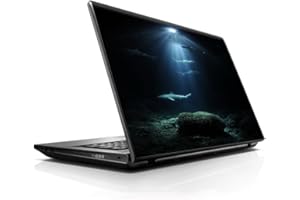 ITSASKIN1 15 15.6 inch Laptop Notebook Skin Vinyl Sticker Cover Decal Fits 13.3" 14" 15.6" 16" HP Lenovo Apple Mac Dell Compaq Asus Acer/Under The Sea Sharks