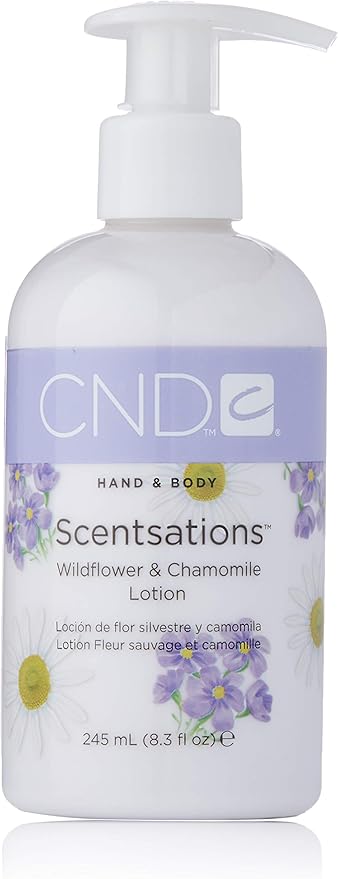 Amazon Cnd センセーション ハンド ボディローション ワイルドフラワー カモミール 245ml 心を落ちつかせるワイルドフラワー カモミールの幸福感あふれる香り Cnd シーエヌディー ボディローション ミルク 通販