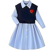 J·E Sterguard Little Girls Clothes Size 3T-12 Girl Cotton Long Sleeve Dresses 2 Piece Outfits for Kids