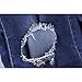VICVIK Women Knee Skinny Denim Distressed Ripped Boyfriend Jeans (M)