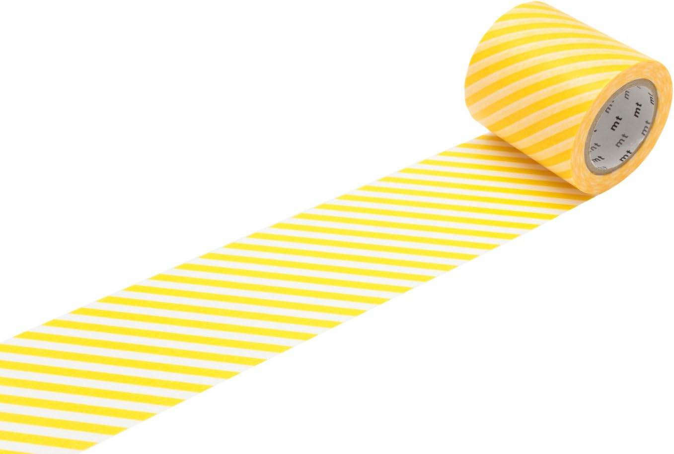 MT Casa Deco 100 Mm"Stripe" Washi Masking Tape - Shocking Pink
