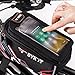 Premium Bicycle Phone Bag max 6 inch like Iphone XS X 8 7 or Samsung Galaxy S9 S8 Extra Bottle Cage Extended Storage with 2 Carrier Straps Bike Frame Front Top Tube Cycling Case eBook Bonusthumb 2
