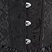 frawirshau Women's Lace Up Boned Overbust Corset Bustier Bodyshaper Top