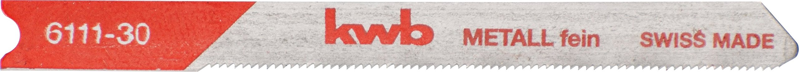 kwb Hss Jigsaw Blades for Metal With Single-Cam Shank (T-Shank), Optimum Service Life, Bright Steel Surface, Low Vibration, for Fine Cuts