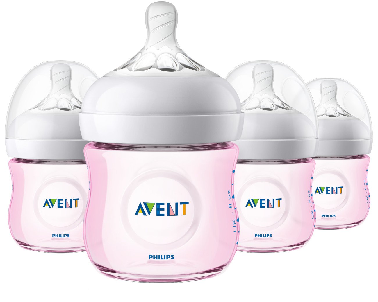 pink avent bottles